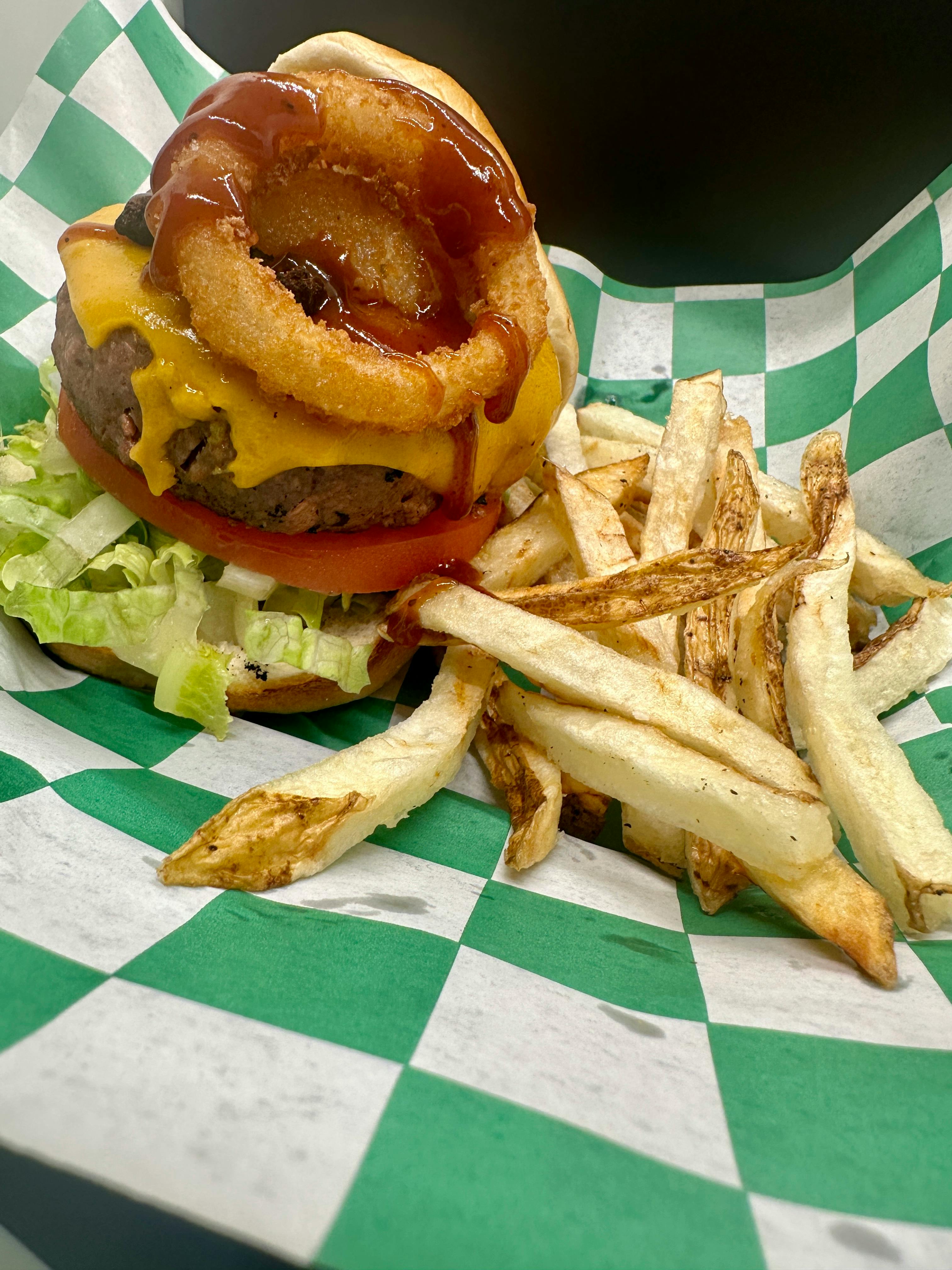 JustVeggiez Smokehouse Burger from Justveggiez in Madison, WI