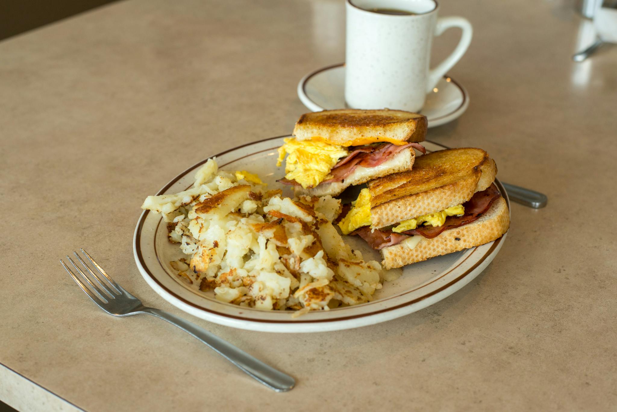 Ham, Egg and Cheese Melt Breakfast from The Pancake Place in Green Bay, WI