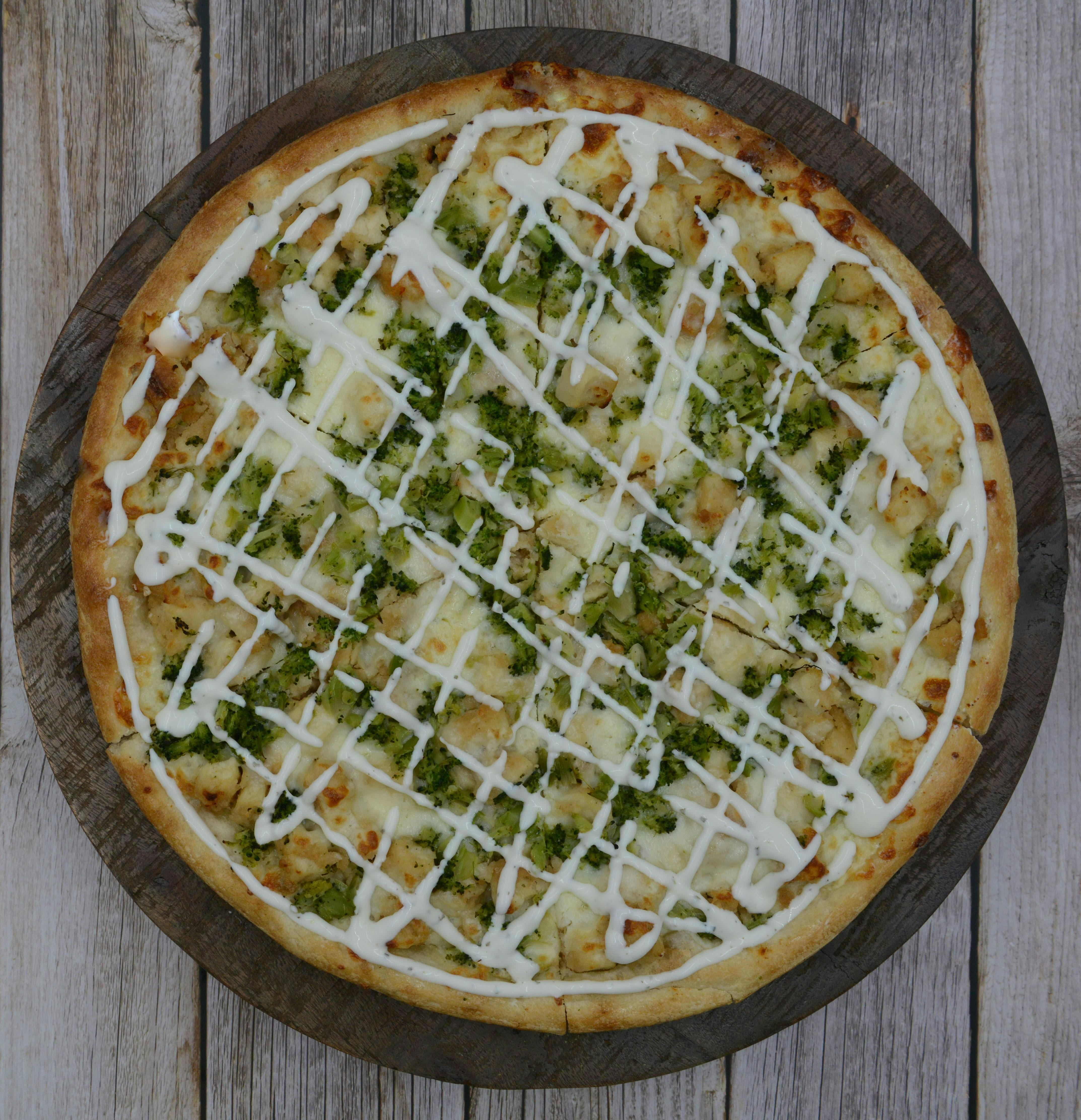 12" Small Chicken Broccoli Ranch Pizza from Legends Pizza - Wolf Rd in Colonie, NY