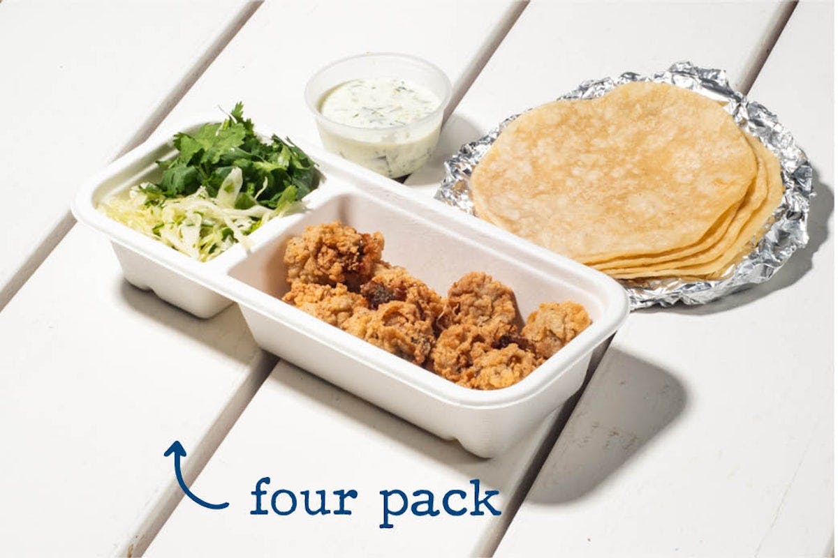 crispy oyster taco pack from Bartaco - Hilldale in Madison, WI