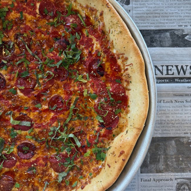 Hot Roni. from Cast Iron Pizza Company in Eau Claire, WI