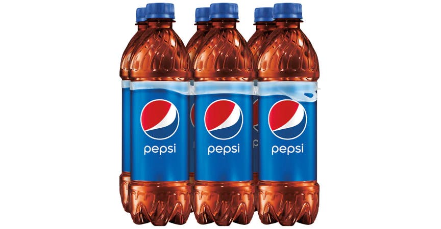 Pepsi Soda 16.9 oz Bottles (6 ct) from EatStreet Convenience - Bluemont Ave in Manhattan, KS