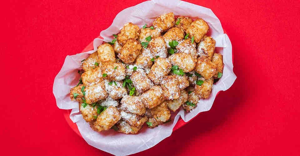Garlic Parmesan Tots from Wings Over Milwaukee in Milwaukee, WI