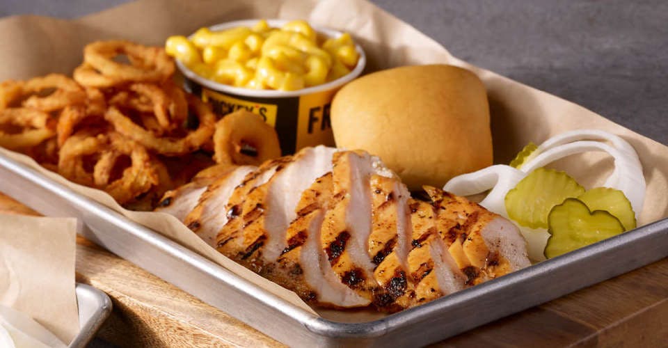 Marinated Chicken Plate from Dickey's Barbecue Pit: Dallas Forest Ln (TX-0008) in Dallas, TX