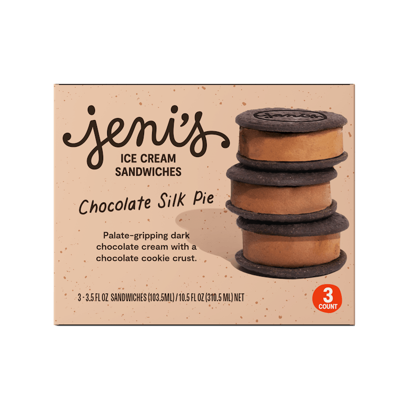 Chocolate Silk Pie Ice Cream Sandwiches from Jeni's Splendid Ice Creams - Cameron St in Raleigh, NC