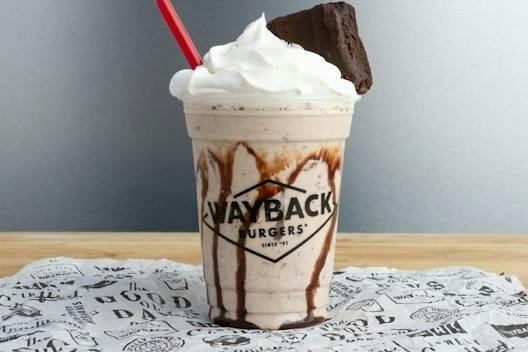 Brownie Milkshake from Wayback Burgers - Riverside Dr. in Irving, TX