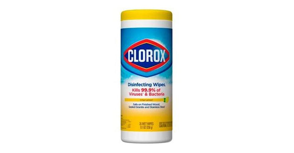 Clorox Disinfecting Wipes Bleach Free Cleaning Wipes Crisp Lemon (35 wipes) from CVS - W 9th Ave in Oshkosh, WI