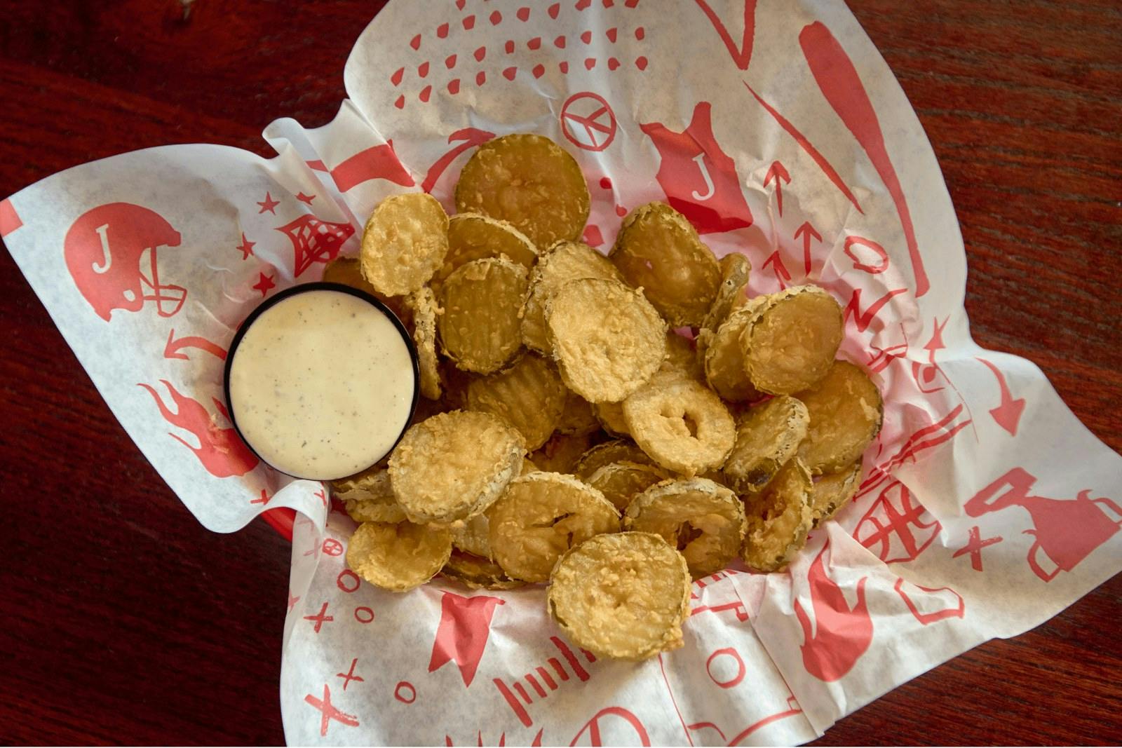 Fried Pickles from Jefferson's Restaurant in Brentwood, TN