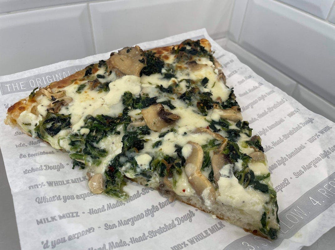 Pan Spinach and Mushroom Slice from Sbarro - W Cermak Rd in Riverside, IL