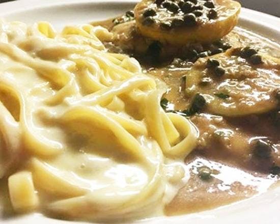 Piccata from Cantalini's Salerno Beach Restaurant - Playa del Rey in Los Angeles, CA