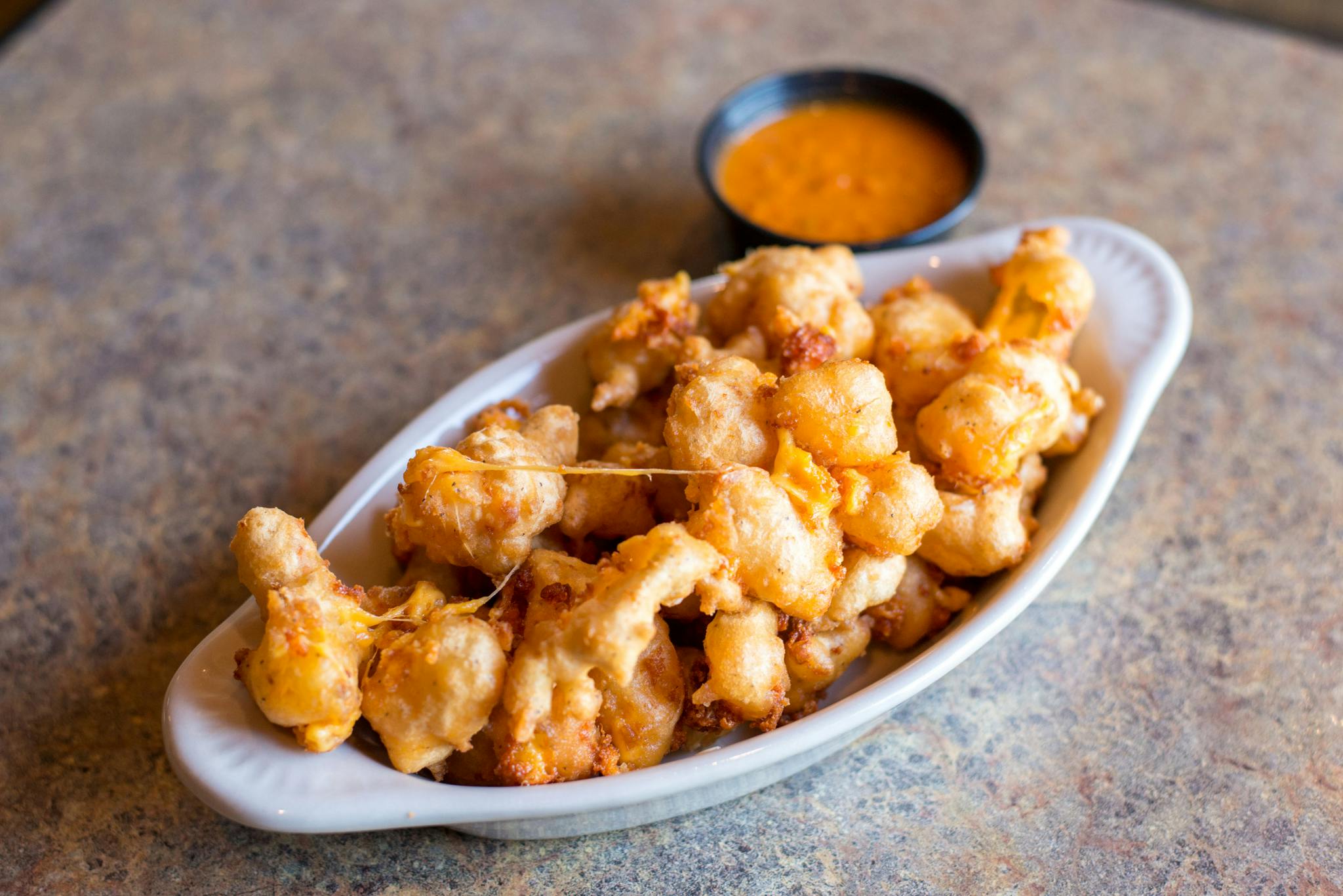 Beer Battered Cheese Curds from Brickhouse Craft Burgers & Brews in De Pere, WI