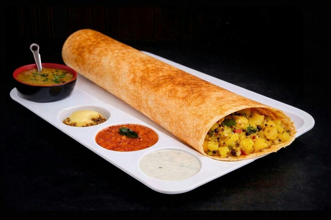 Masala Dosa from Rock N Grill Indian Authentic Cuisine & Bar in Round Rock, TX