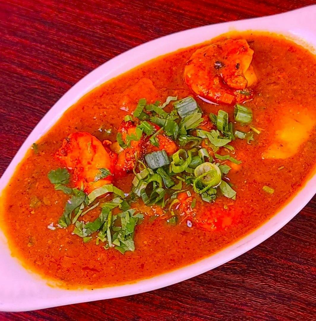 Shrimp Vindaloo from OM Indian Cuisine in San Francisco, CA