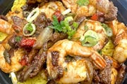 Shrimp & Steak Bowl from Bailey Seafood in Buffalo, NY