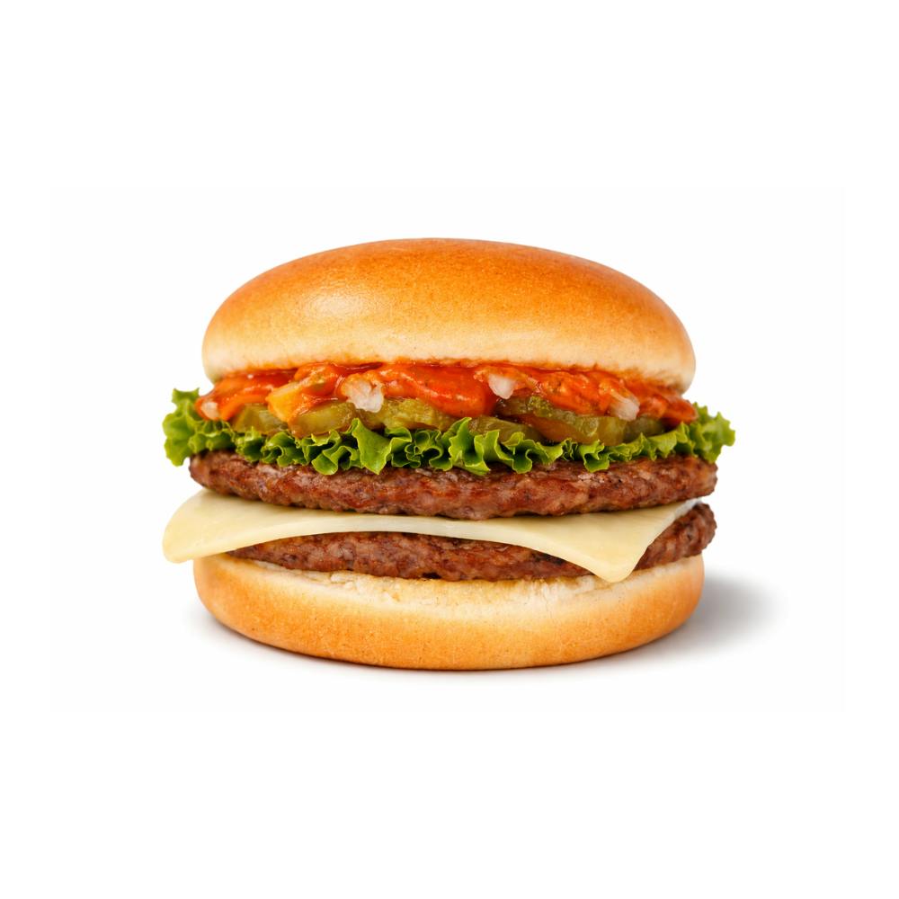 Fireworks Burger from Tom's Drive In in Appleton, WI