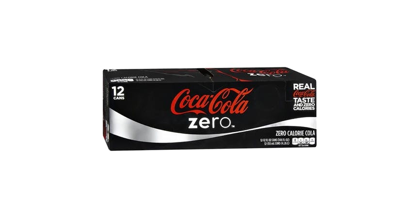 Coke Zero Soda Cola 12 oz (12 pack) from EatStreet Convenience - Central Bridge St in Wausau, WI