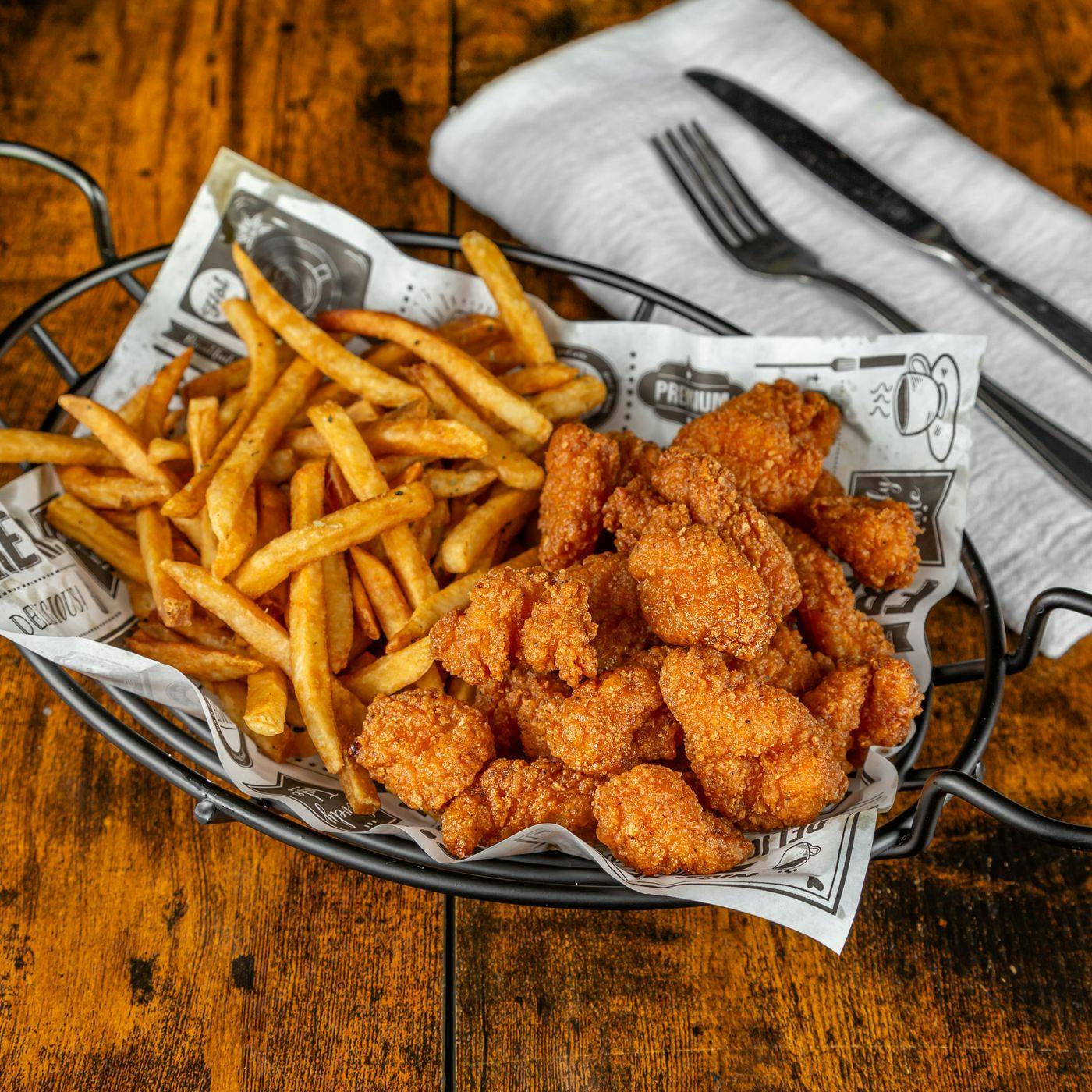 Popcorn Shrimp from Blue Fish Seafood - N Albany Ave in Chicago, IL