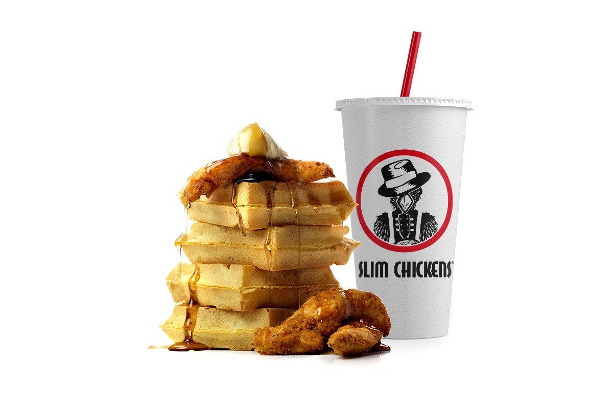 Chicken & Waffles from Slim Chickens Brink Demo Vendor in Little Rock, AR