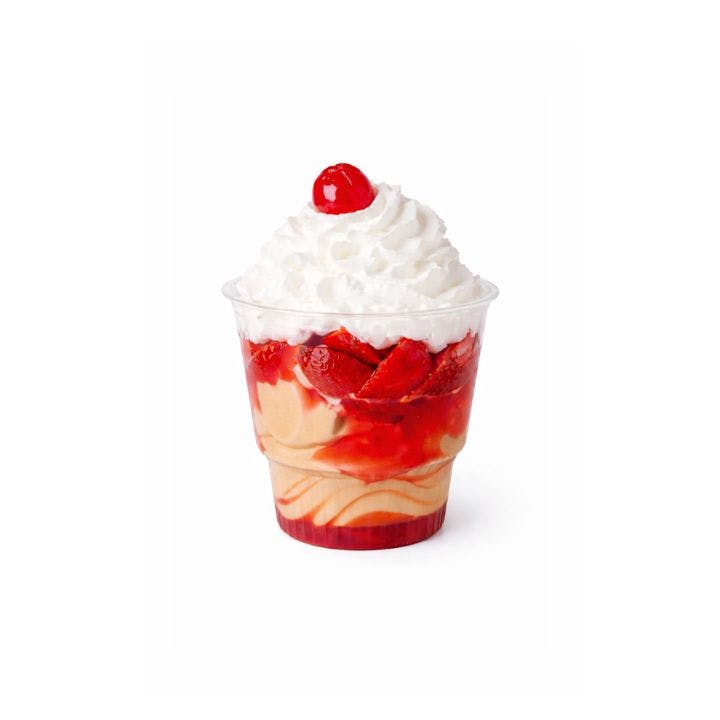 Flavor Cone Strawberry Sundae from Tom's Drive In - Sheboygan in Sheboygan, WI