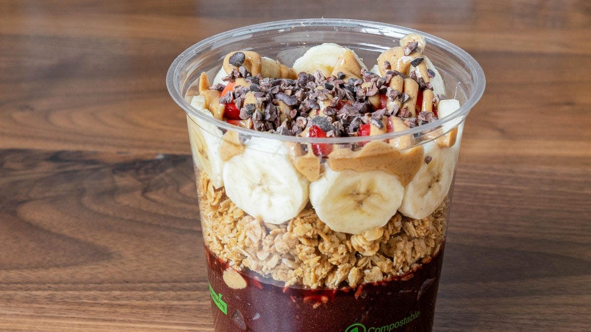 PB A?a? Bowl (24 oz) from Twenty Two Juice Bar - The Garage Food Hall in Indianapolis, IN