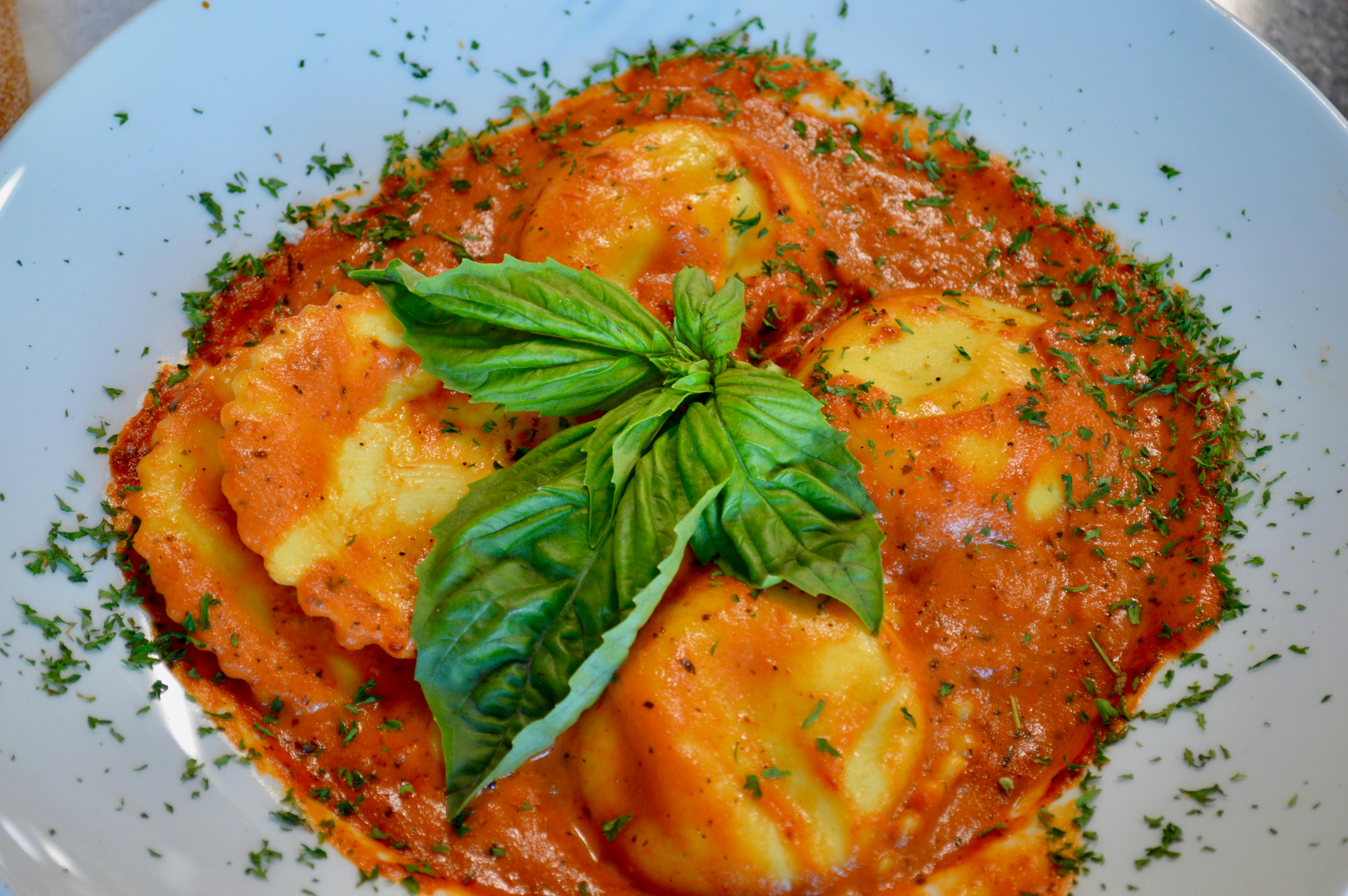 Lobster Ravioli with Pink Sauce from Aroma Pizza & Pasta in Lake Forest, CA