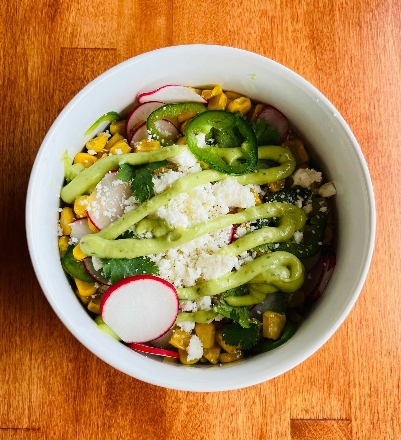 Sweet Corn Salad from Arrosto Delicatessen in Sheboygan, WI
