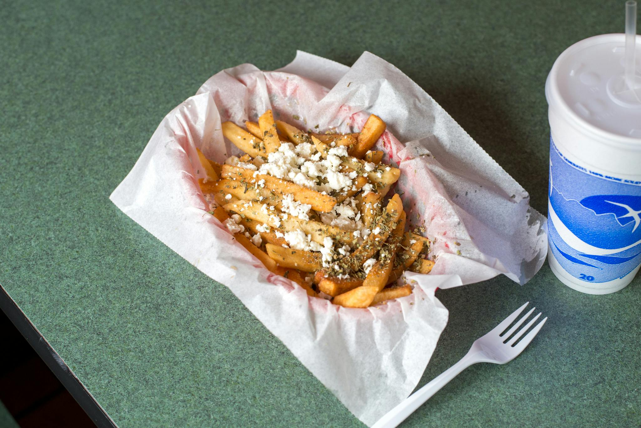 Greek Fries from Kentro Gyros in Green Bay, WI