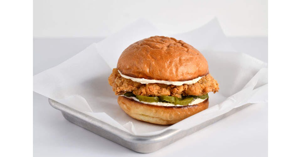 The Crispy Boy Chicken Sandwich from Crispy Boys Chicken Shack - George St in La Crosse, WI