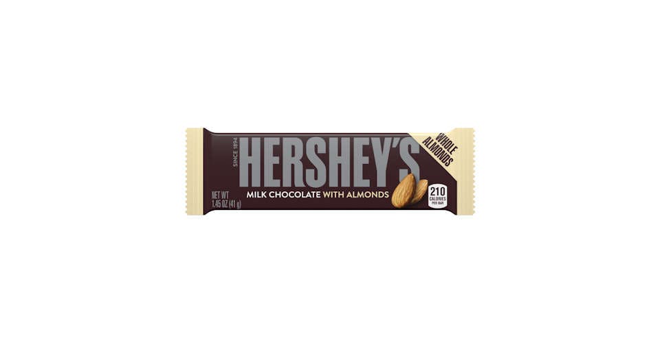 Hershey's Bar Almond, Regular Size from Mobil - S 76th St in West Allis, WI
