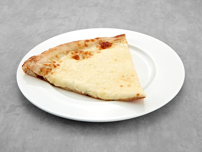White Pizza Slice from Mario's Pizzeria in Seaford, NY