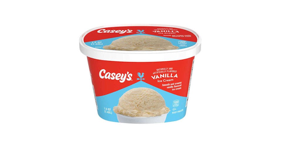Casey's Vanilla Ice Cream (1.5 qt) from Casey's General Store: Cedar Cross Rd in Dubuque, IA