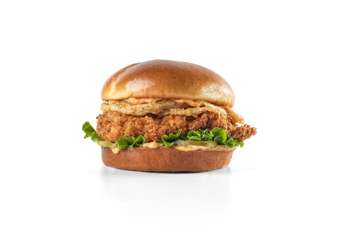 Cayenne Ranch Chicken Sandwich from Slim Chickens Brink Demo Vendor in Little Rock, AR