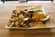 Monterrey Benedict from The Great Egg Restaurant in Denton, TX