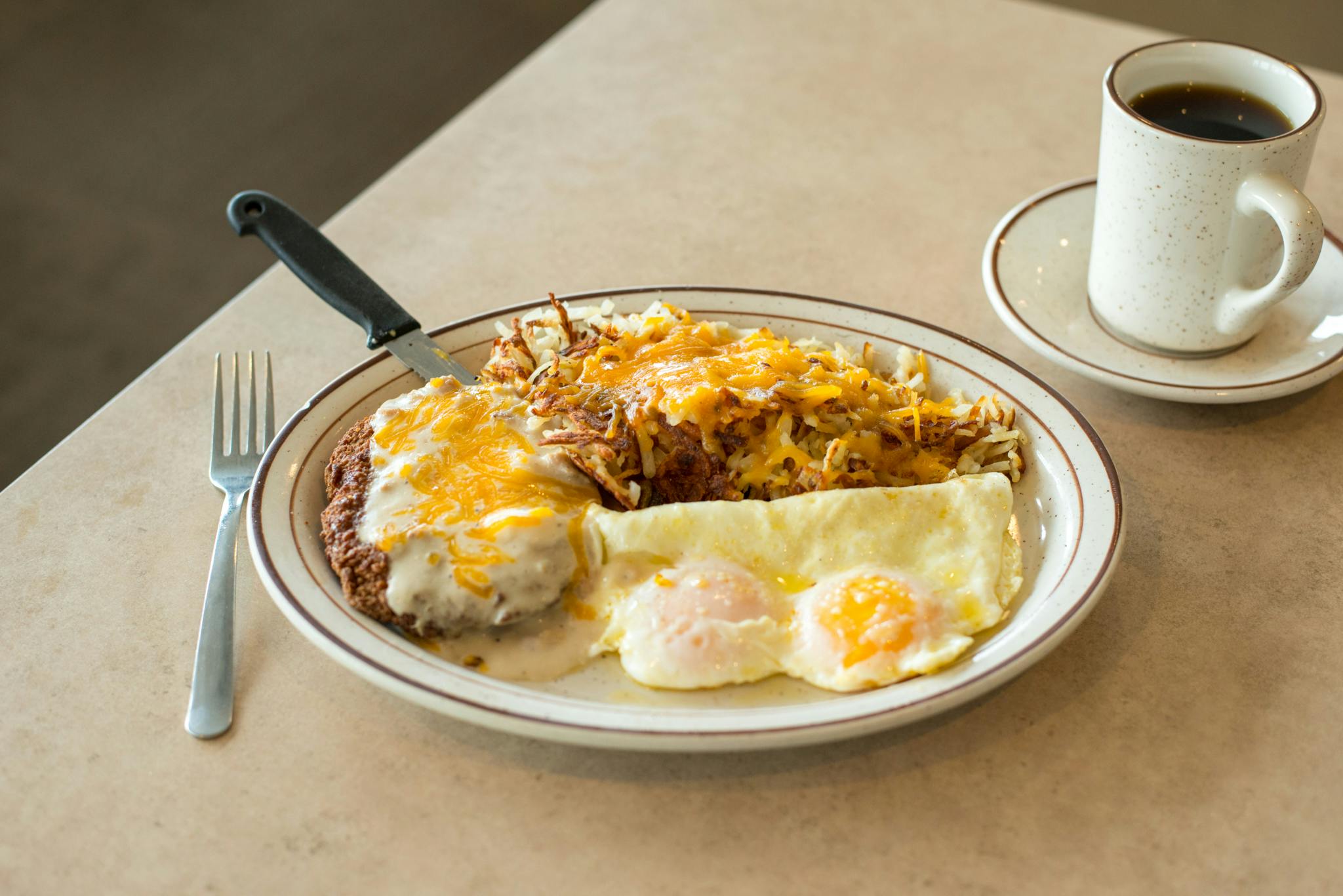 Country Fried Steak Breakfast from The Pancake Place in Green Bay, WI