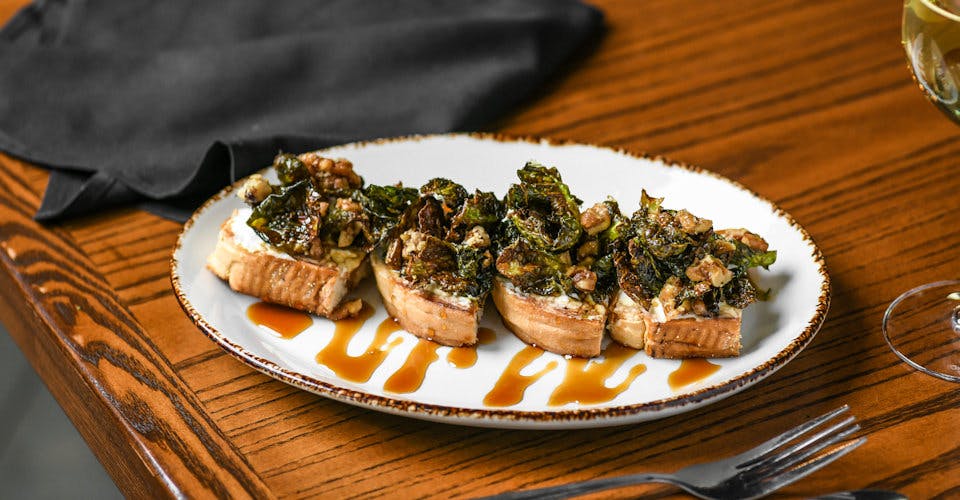 Brussels Sprouts Toast from Craftsman Table & Tap in Middleton, WI