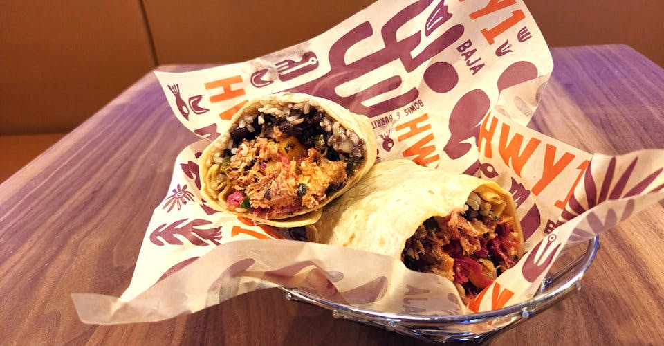 Pork Carnitas Burrito from HWY1 Bowls & Burritos in Madison, WI