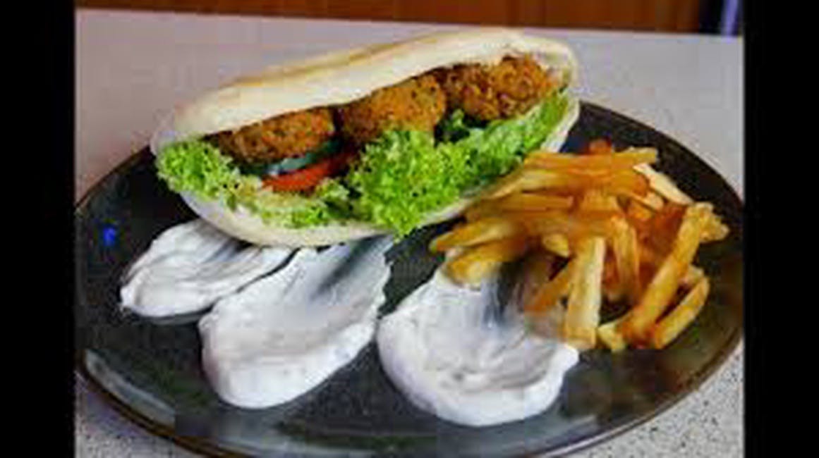 Falafel Sandwich w/Fries from King's Pizza & Subs in Baltimore, MD