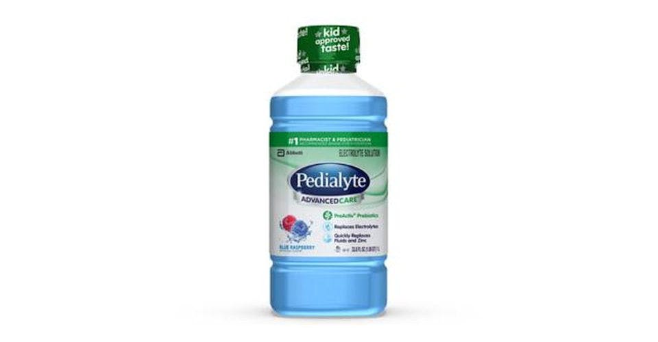 Pedialyte AdvancedCare Electrolyte Solution Blue Raspberry Ready-to-Drink (35 oz) from CVS - Mineral Point Rd in Madison, WI