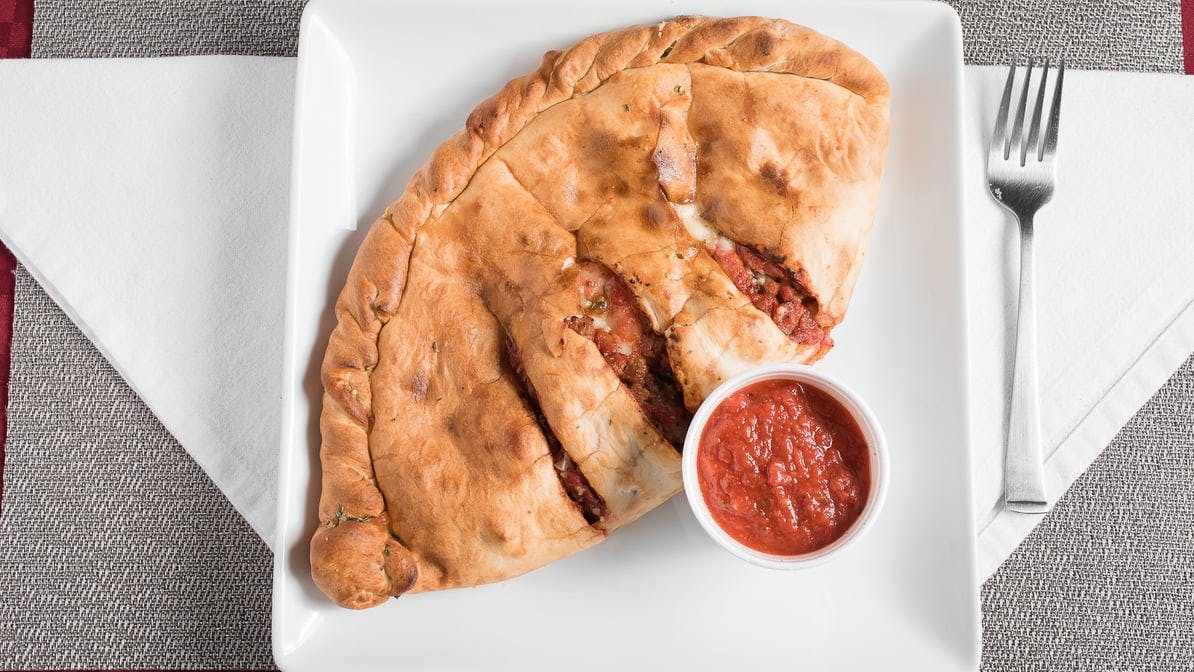 Sausage Calzone from Kenootz Pizza in Midlothian, IL