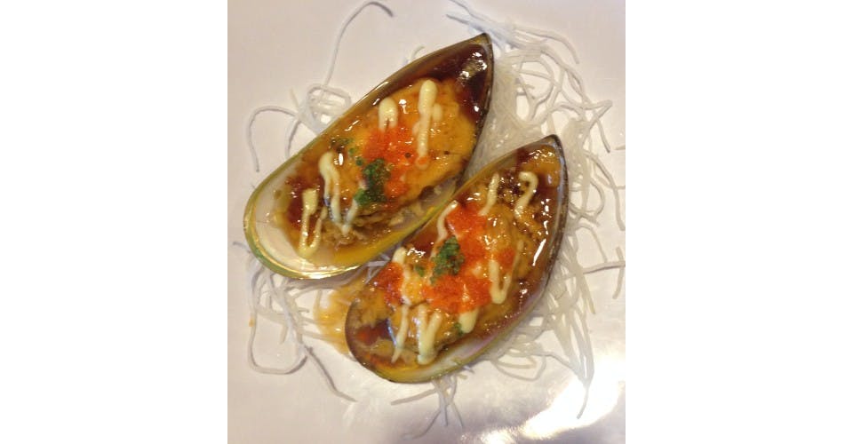 32. Baked Mussels (5 Pcs) from Oishi Sushi & Grill in Walnut Creek, CA