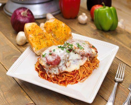 Chicken Parmigiana With Spaghetti Catering from Ameci Pizza & Pasta - Lake Forest in Lake Forest, CA