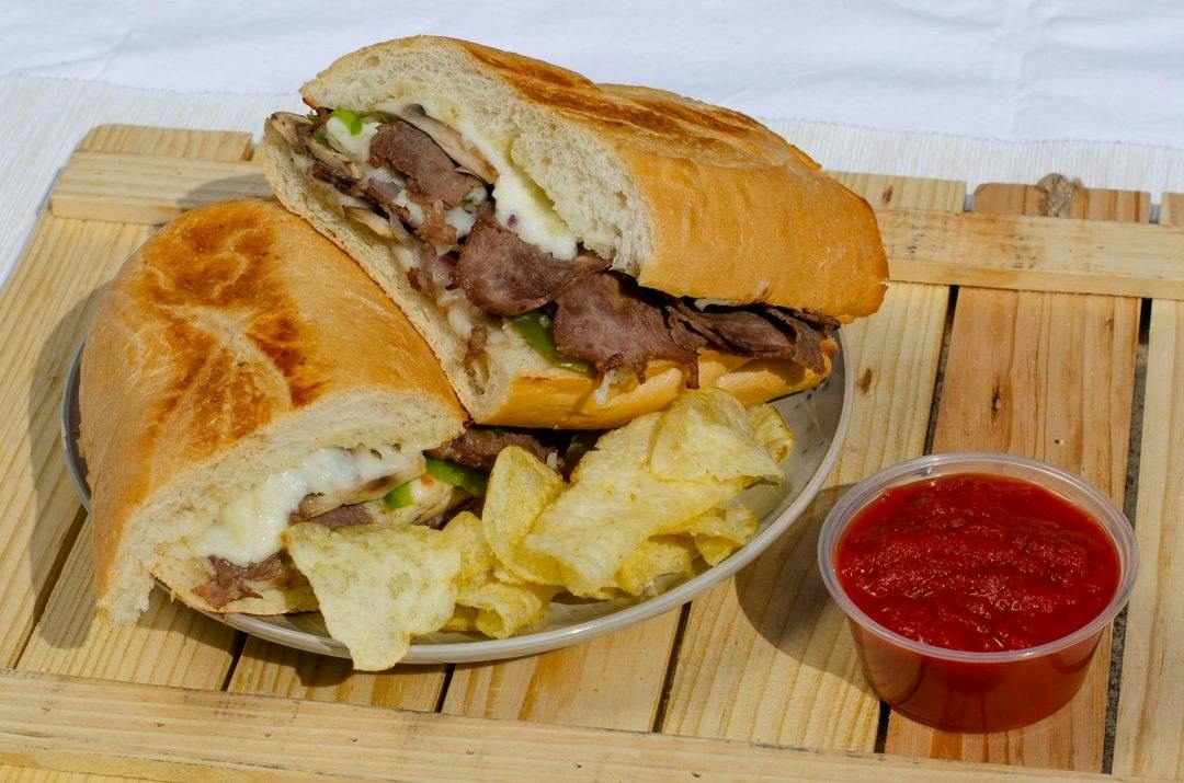 Philly Cheese Steak Sandwich from New York Pizza in Palo Alto, CA