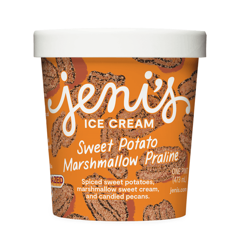 Sweet Potato Marshmallow Praline Pint from Jeni's Splendid Ice Creams - E Broad St in Greenville, SC