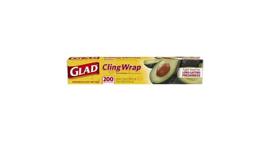 Glad Clingwrap Clear Plastic Wrap 200 sq ft (1 ct) from EatStreet Convenience - Bluemont Ave in Manhattan, KS