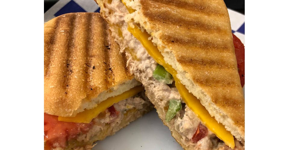 Tuna Melt Panini from Basics Co-op Cafe and Grocery in Janesville, WI