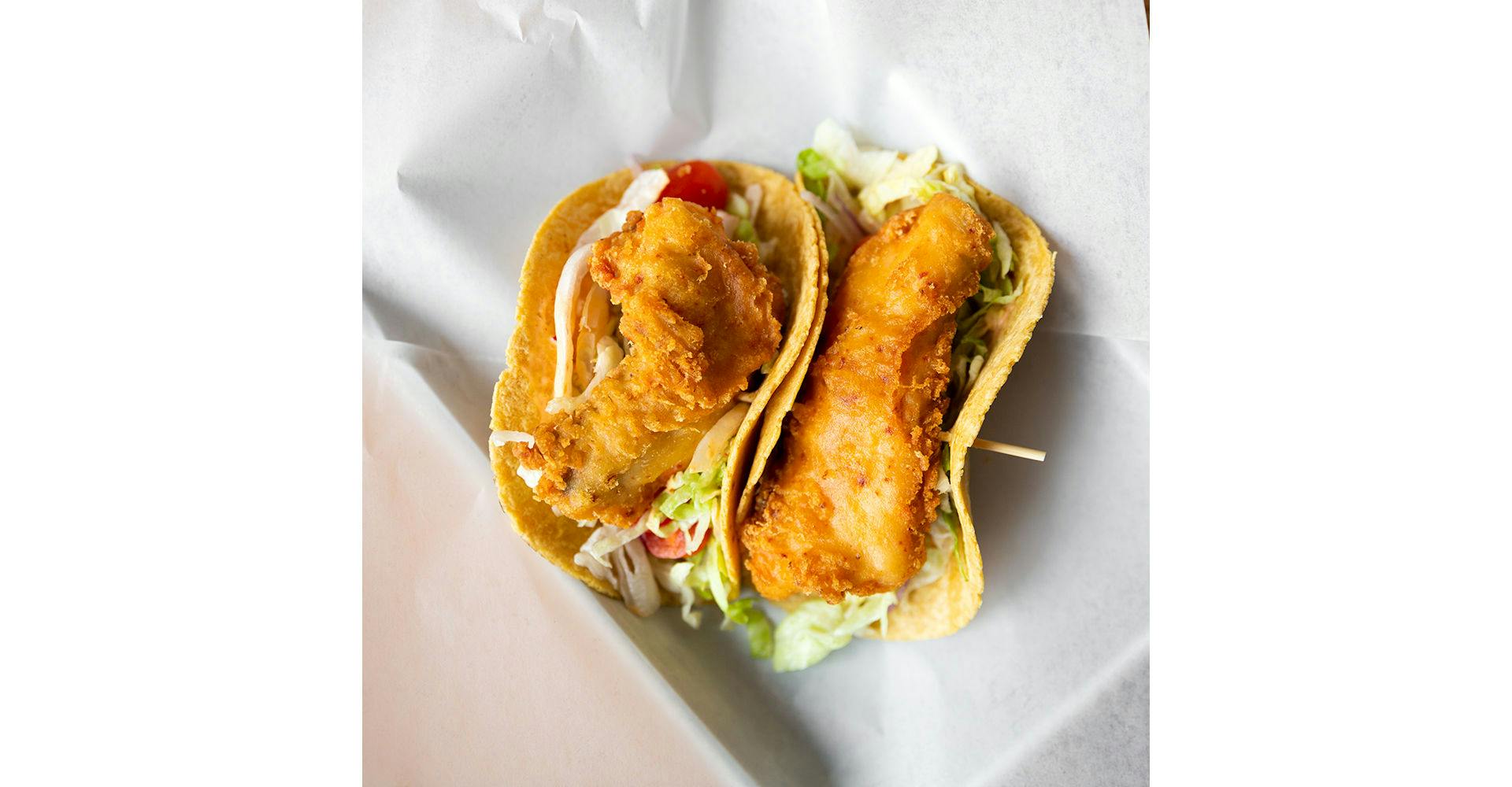 Salmon Fish Tacos from Bites Restaurant in Forest Grove, OR