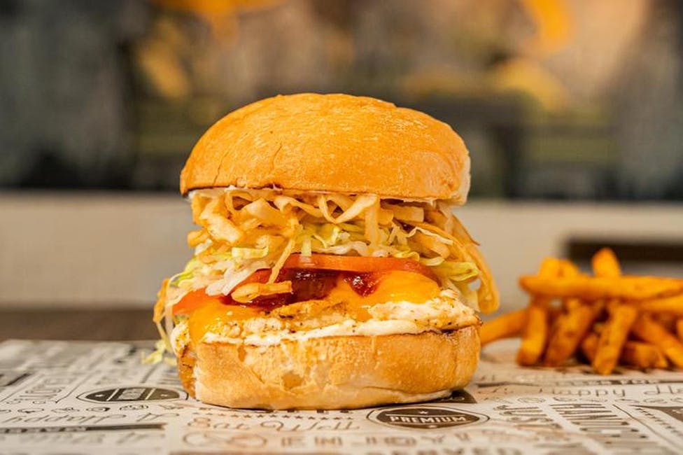 15.BBQ Chicken Burger from 25 Burgers & Pizzas in New Brunswick, NJ