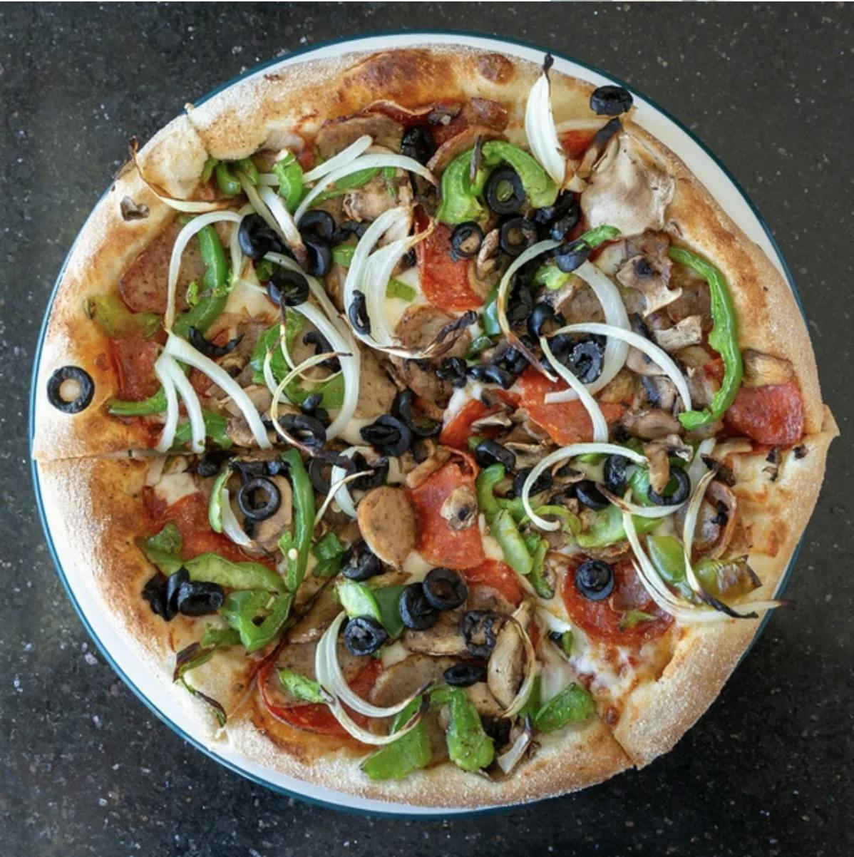 Combo Pizza from Aroma Pizza & Pasta in Lake Forest, CA