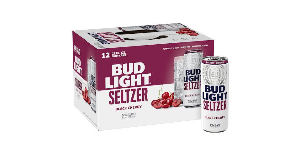 Bud Light Seltzer: Black Cherry, 12 Pack, 12 oz. Cans from Five Corners Liquor & Wine in Cedar Falls, IA