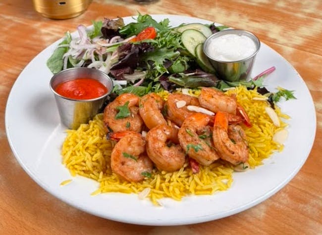 Shrimp Kabobs Plate from Mezze #1 in Conroe, TX